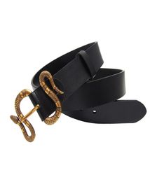 Western Snake Design Gesp Black Brown White Empty Fashion Jeans Cau Broek Men Belt1306739