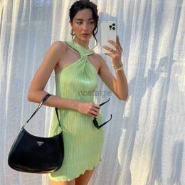 Maternity Dresses Summer Ribbed Dresses Women Sleeveless Solid Colour Mini Sexy Dress Fashion Design Robe Femme Trend Style Daily Vestido 24412