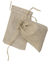 NATURAL BURLAP BAGS Candy Gift Bags Wedding Party Favor Pouch JUTE HESSIAN DRAWSTRING SACK SMALL WEDDING FAVOR GIFT 50PC JUTE POUC9242772