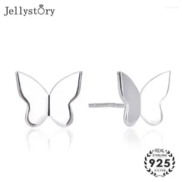 Stud Earrings Jellystory Fashion Jewellery 925 Sterling Silver Butterfly Shaped Earring For Women Wedding Party Gifts Wholesales