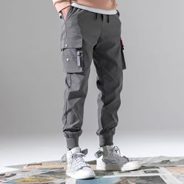 Mens Joggers Pants Y2k Sports Cargo Pants Oversize Hip Pop Gym Sweatpants Trousers Male Black Korean Long Pant Streewear
