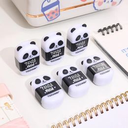 Cute Panda Design Eraser with Pencil Sharpener Multifunctional Stationery Set Students Kids Gift Kawaii School Office Supplies