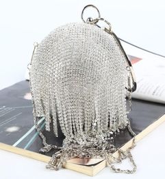 Handbags Ball bag Rhinestone The clutch tassel Party bags with bracelets removable handle open satin with diamonds high quality wo9433056