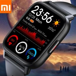 Watches Xiaomi New 1.69 Inch Smart Watch Men Body Temperature Full Touch Smartwatch Women Accurate Oxygen Monitor Clock 2023 PK P8