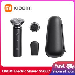 Shavers XIAOMI MIJIA S300/S500C Electric Shaver Trimmer For Men Triple Blade Razor Shaving Beard Machine Dry Wet Beard Trimmer Shavers