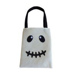 D0AD Decorative Halloween Tote Candy Bag Gift Packaging Organisers Portable Gift Basket Container for Children Girl Boys