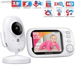 Baby Monitors 3.5-inch wireless baby monitor IPS screen 2000mAh battery baby phone bidirectional night vision baby monitor cameraC240412