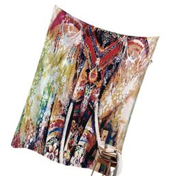 150 200cm ethnic indian tapestry Thailand elephant wall hanging boho decor animal print tapestries cloth bedspread modern tenture 9337710