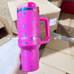 Fashion New Second Generation 40Oz Stainless Steel Ice Cream Cup Car Portable Straw Car Cups Large Capacity Vacuum Cups