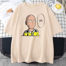 Women's T-Shirt Anime One Punch Hero Saitama Oppai Women T-Shirt 2023 New Summer Plus Size Short Sleeve Shirt Breathable High Quality Tops TeesL2403