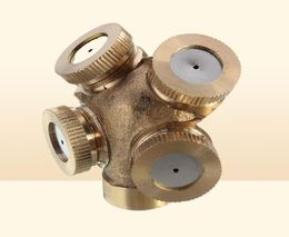 Hole Adjustable Brass Spray Misting Nozzle Garden Sprinkler Irrigation Fitting Watering Equipments6929062