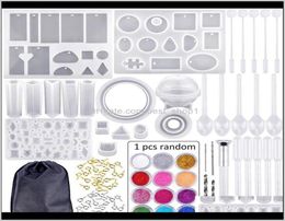 Craft Arts Gifts Home Garden Drop Delivery 2021 83Pcs Mold Tools Kit Resin Casting Molds For Crafts Sile Epoxy Jewelry Necklace Pe5200918