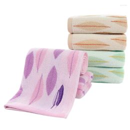 Towel 1 Piece Leaves Printing Embroidery Cotton Face For Adults Women Men Rectangle 70X35cm In Bathroom Factory Direct