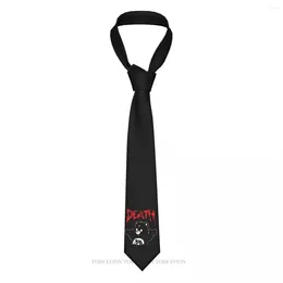 Bow Ties Hardcare Death Teddy Bear Classic Men's Printed Polyester 8cm Width Necktie Cosplay Party Accessory