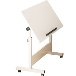 Height Adjustment Liftable Folding Computer Desk with Wheels Laptop Stand Storage Bedside Table Working and Studying Furniture