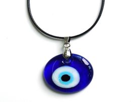 35cm Glass Blue Evil Eye Charm Pendant Necklace Greek Turkey Blue Devil Eye for Women12128467956501