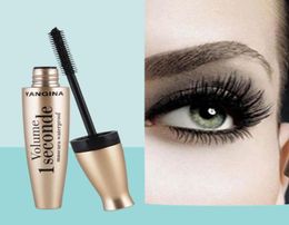 YANQINA New 4D Fibre Mascara Long Eyelash Silicone Brush Curving Lengthening Mascara Waterproof Longlasting Makeup Eye Cosmetic1733661