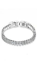 Women Stainless Steel Tennis Bracelet Cubic Zirconia Stones Crystals Hip Hop Jewelry 19cm304v73909287087181