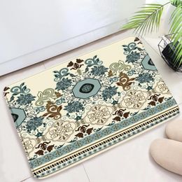 Bath Mats Beautiful Ethnic Style Pattern Mat Entrance Door Bohemia Texture Home Decoration Bathroom Rug Room Washroom Carpet