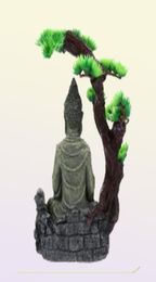 Resin Ornament Zen Figure Exquisite Antique Unique Creative Aquarium Buddha Statue Decorations8680003
