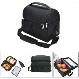 Dinnerware Camping Insulation Bag Portable Bento Storage Preservation With Double Zippers Kitchen Supply