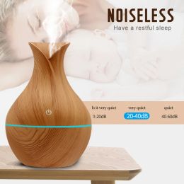 Humidifiers Woodgrain Humidifier 130ml Mini Usb Aromatherapy Mist Diffuser Portable Vaporizer for Home Room Yoga