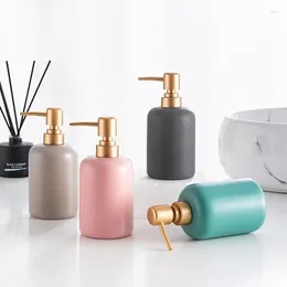 Liquid Soap Dispenser Nordic Creative Colour Glaze Bathroom Kitchen El Ceramic Hand Sanitizer Bottle Lotion Press Shampoo Sub-bottle