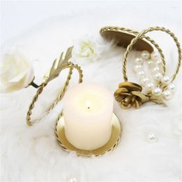 Candle Holders Wrought Iron Twist Flower Holder Decorative Candlestick Stand Decoration For Home Bedroom Room Dormitory