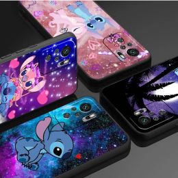 Funda For Xiaomi Redmi Note 11 10 Pro 12 12S 9S Phone Case 9 8 8T 7 12C 10C 9A 9i 9C 13 A1 TPU Bumper Shell Cute Funny Stitch