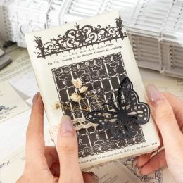 30Pieces Material Book European Chronicle Decorative Classical handbooks Writing Pads Scrapbook Cut paper 173*100MM