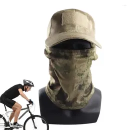 Cycling Caps Sun Face Cover Half Camo Neck Gaiter With UV Protection Summer Set Baseball Hat For Hiking Outdoor