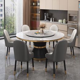 Modern Living Room Dining Table Round Waterproof Kids Room Dining Tables Black Space Saving Mesa Plegable Home Furniture