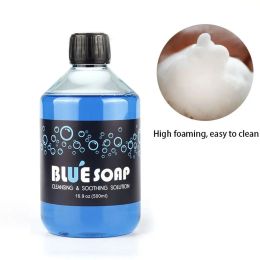 DJBS 500ML Tattoo Green Soap Blue Soap Natural Plant Extract High Enrichment Mild Tattoo Cleaning Soothing Aftercare Tattoo Tool