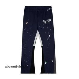 High-Quality Mens Graffiti Pants Gallerydept Depts Womens Sweatpants Designer Speckled Letter Print Mans Couple Loose Versatile Casual Straight 657