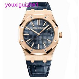 Lastest AP Wrist Watch Royal Oak Series 15510OR Rose Gold Blue Plate Automatic Mechanical Mens Fashion Casual Business Timepiece