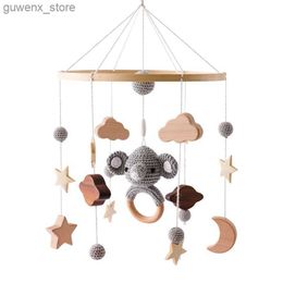 Mobiles# Baby Rattles Crib Mobiles Toys 0-12 Months Bell Musical Box Newborn Crib Bed Bell Toddler Rattles Carousel For Musical Toy Gifts Y240412