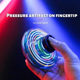 Decompression Toy Fingertip Gyroscope Magnetic Levitation Induction Vehicle Gyro Flying Saucer Adult Decompression Toy Children Boy Birthday Gift 240413