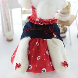Dog Apparel Pet Suit For Dogs Warm Stylish Clothes With Big Ears Couples Cozy 4-legged Teddy Clashing Festivals