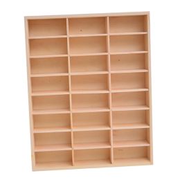 Wooden Display Rack Shelves Multi-use Organiser Showcase Holder Storage Cabinet