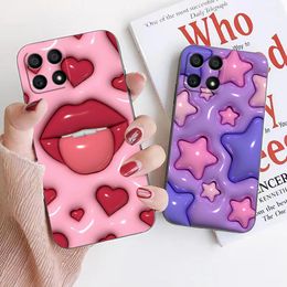 3D Effect Floor Plan Pig Flower Phone Case For HUAWEI Honour 9X 9 8 8X Max 90 80 70 60 50 30 20 Lite Pro 5G Case Funda Shell Capa