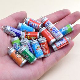 100pcs Bulk Wholesale Drink Can Resin Charms Beverage Wine Bottle Pendant For Earring Keychain Make Diy Crafts Jewelry