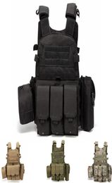 Molle Vest Outlife USMC Army Armour Tactical Vest Combat Assault Plate Carrier Swat Fishing Hunting7152888