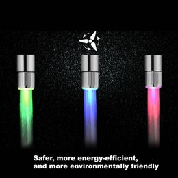 Creative LED Lighting Faucet Lights 7Color Shower Mixer Kitchen Bathroom Faucet Sprayer Without External Power Supply