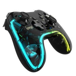 Gamepads hot Ipega PG9228 Bluetooth Game Controller RGB Colourful Transparency Gamepad applies to Ns Switch MFi Games Android Phone