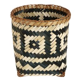 Bamboo Trash Can Storage Woven Basket Bedroom Supplies Decorative Storage Box Garbage Bamboo-woven Toys Weaving Household Office