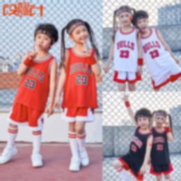 Wear Bulls No.23 Basketball Suit Childrens No.1 Competition