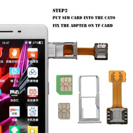 Universal TF Hybrid Sim Slot Dual SIM Card Adapter For DIY Micro SD Extender Nano Cato Android Phone All Dual SIM mobile phone