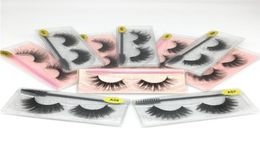 New Mink Eyelashes with Eye Brush Handmade Lashes Soft Thick Faux Mink Lash Natural Long Mink Eyelash Extension Resuable 3D False 4611037