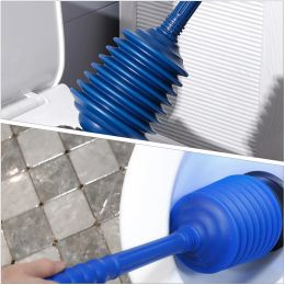 Unclog Bathroom Toilet Plunger Commode Major Anti Clogging Tool Cleaning Pp Long Cleanser