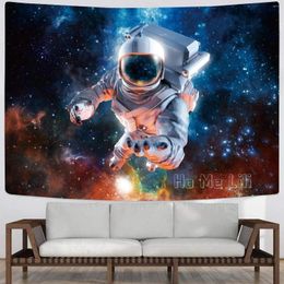 Tapestries Tapestry Trippy Galaxy Space Pilot Wall Hanging Fantasy Outer For Living Room Bedroom Dorm Decor